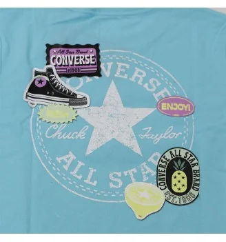 Converse T-shirt Sun Fresh Chuck Patch Celeste | Converse | 