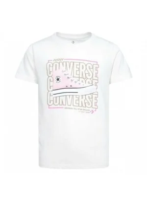 Converse T-shirt Chuck Taylor Graphic Bianco 4CF491-W2Y