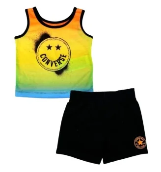 Converse Tuta Canotta Ombre Rosso Giallo Nero 8CC659-023 P26