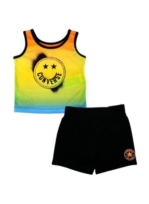 Converse Tuta Canotta Ombre Rosso Giallo Nero 8CC659-023 P26