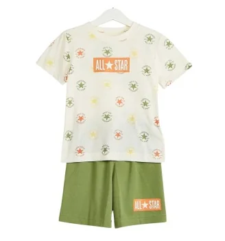 Converse Tuta Sport Core Bianco Verde 8CD476-ED0