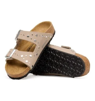 Birkenstock Ciabatta Arizona Rivet Jr Stretta Soft Gray Taupe | Birkenstock | 