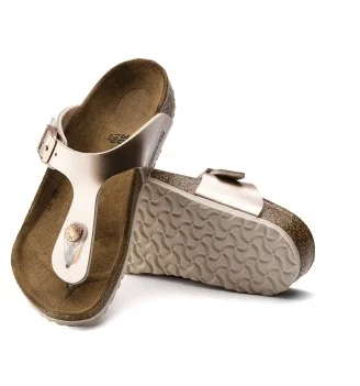 Birkenstock Infradito Gizeh Jr Stretta Electric Metallic Copper Rame | Birkenstock | 