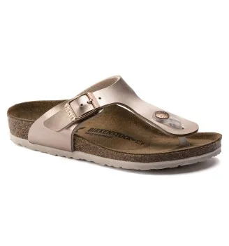 Birkenstock Infradito Gizeh Jr Stretta Electric Metallic Copper Rame | Birkenstock | 