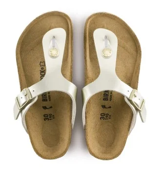 Birkenstock Infradito Gizeh Jr Stretta Electric Metallic Gold Oro | Birkenstock | 
