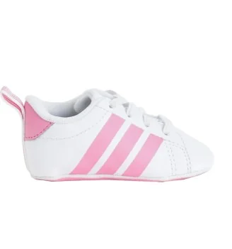 Adidas Scarpe Grand Court Crib Antiscivolo Inf Bianco Rosa KI8217