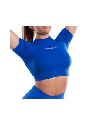 Bombafit T-shirt Skyn Crop Top Blu Elettrico 25287