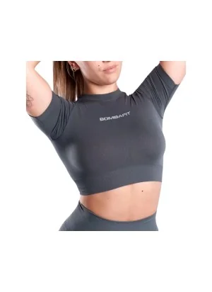 Bombafit T-shirt Skyn Crop Top Grafite 25288