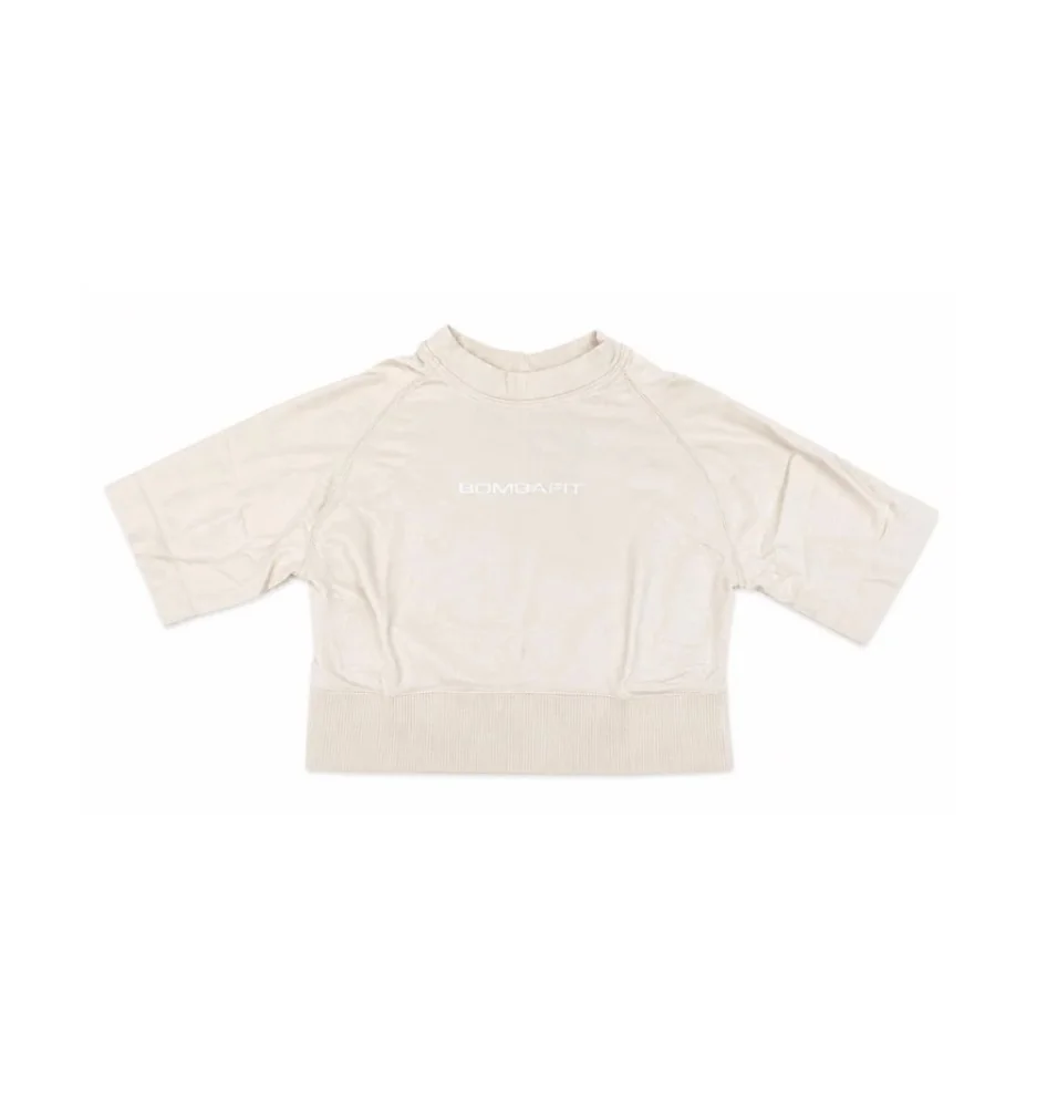 Bombafit T-shirt Skyn Crop Top Mandorla 25289