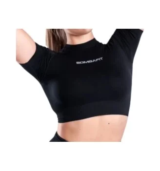 Bombafit T-shirt Skyn Crop Top Nero 25290