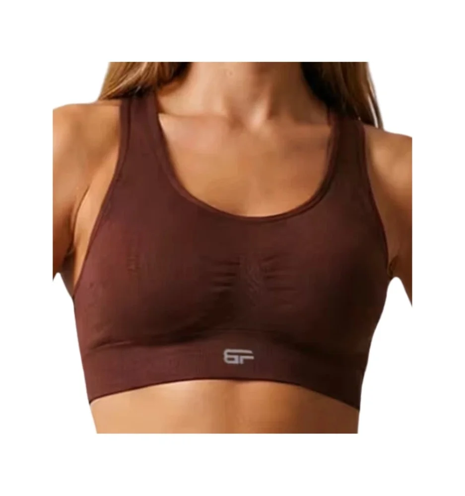 Bombafit Reggiseno Top Active Marrone 25486