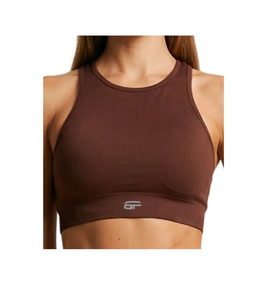 Bombafit Reggiseno Top Go Marrone 25475