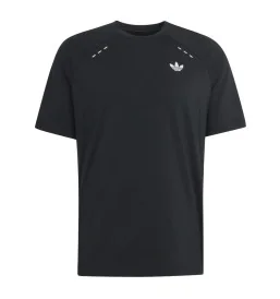 Adidas T-shirt Tech Trefoil Essentials Poly T M Nero KH3016