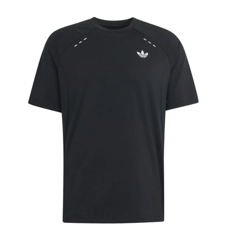Adidas T-shirt Tech Trefoil Essentials Poly T M Nero KH3016