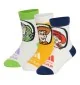 Adidas Calzini Pixar Toy Story 3 Paia Kids Bianco Giallo Verde Blu KR2350