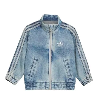 Adidas Felpa Zip Firebird Denim Inf Worn Blu KT4366