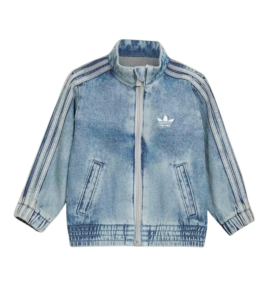 Adidas Felpa Zip Firebird Denim Inf Worn Blu KT4366