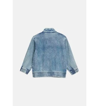 Adidas Felpa Zip Firebird Denim Inf Worn Blu | Adidas | 