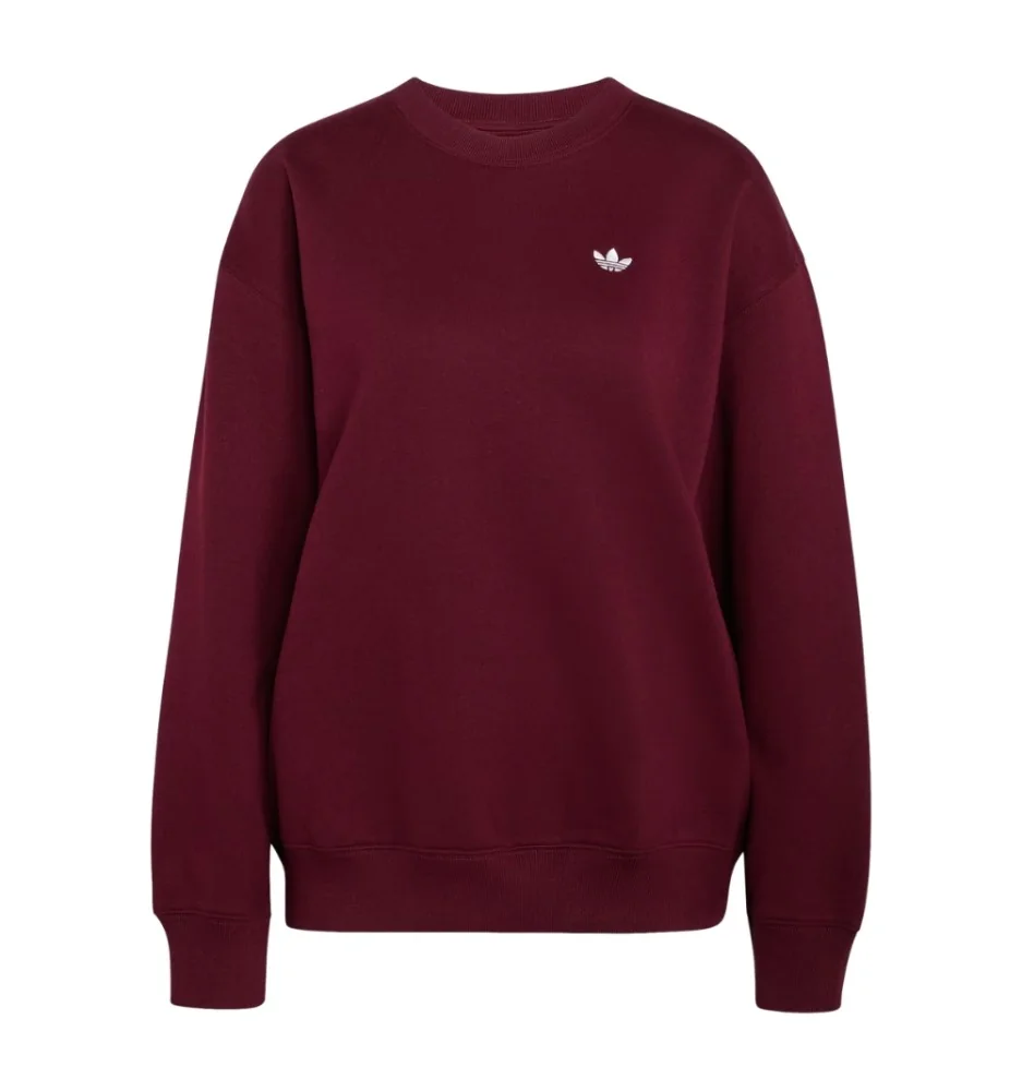 Adidas Felpa Essentials Fleece Oversize W Marrone Rosso KT2276
