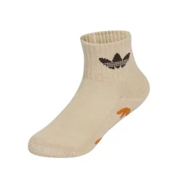 Adidas Calzini Antiscivolo 2 Paia Beige Bianco KT1880