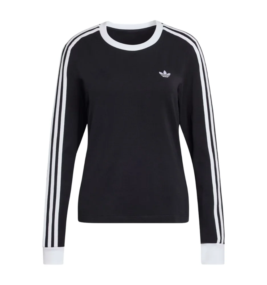 Adidas Maglia 3 Stripes W Nero Bianco KD7964