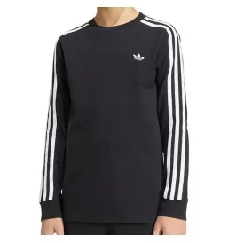 Adidas Maglia 3 Stripes Kids Nero Bianco KR6505