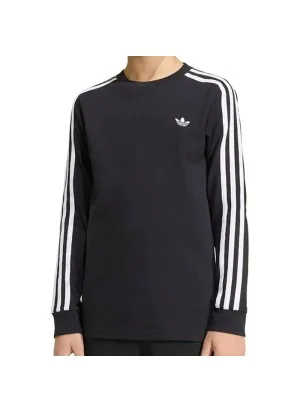 Adidas Maglia 3 Stripes Kids Nero Bianco KR6505