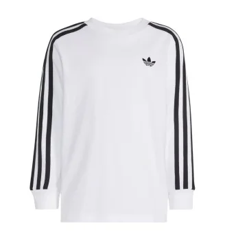 Adidas Maglia 3 Stripes Kids Bianco Nero HZ6602