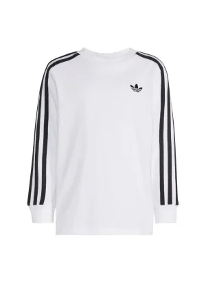 Adidas Maglia 3 Stripes Kids Bianco Nero HZ6602