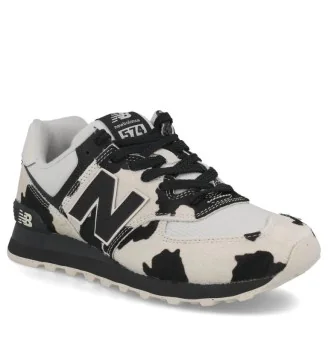 New Balance Scarpe 574 W Linen Bianco Nero | New Balance | 
