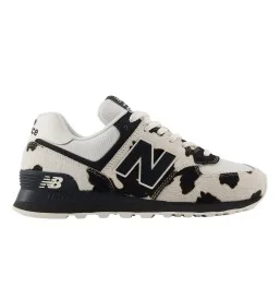 New Balance Scarpe 574 W Linen Bianco Nero W574PH