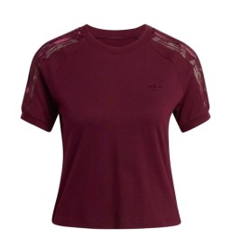 Adidas T-shirt Lace Cali W Rosso Marrone KC6453