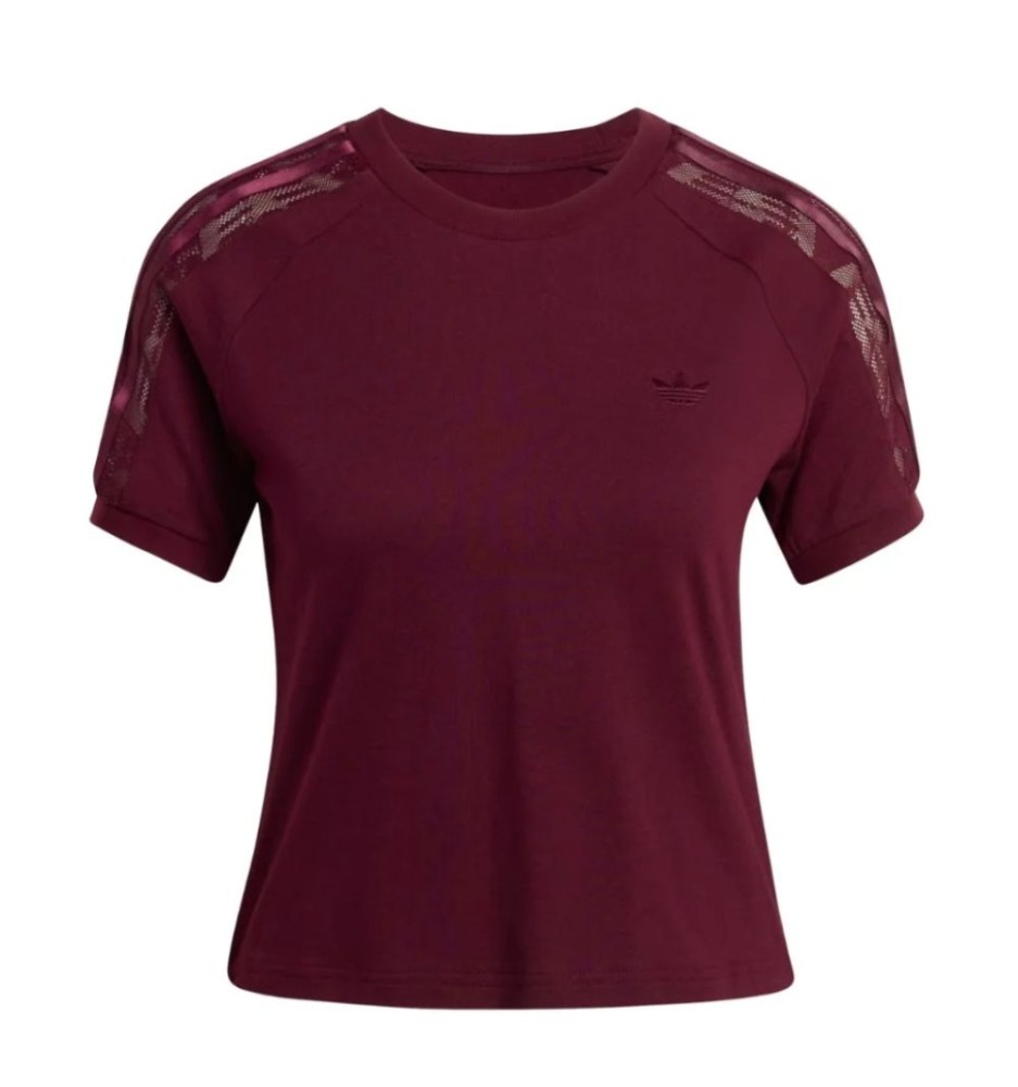 Adidas T-shirt Lace Cali W Rosso Marrone KC6453