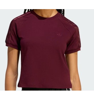 Adidas T-shirt Lace Cali W S Rosso Marrone | Adidas | 