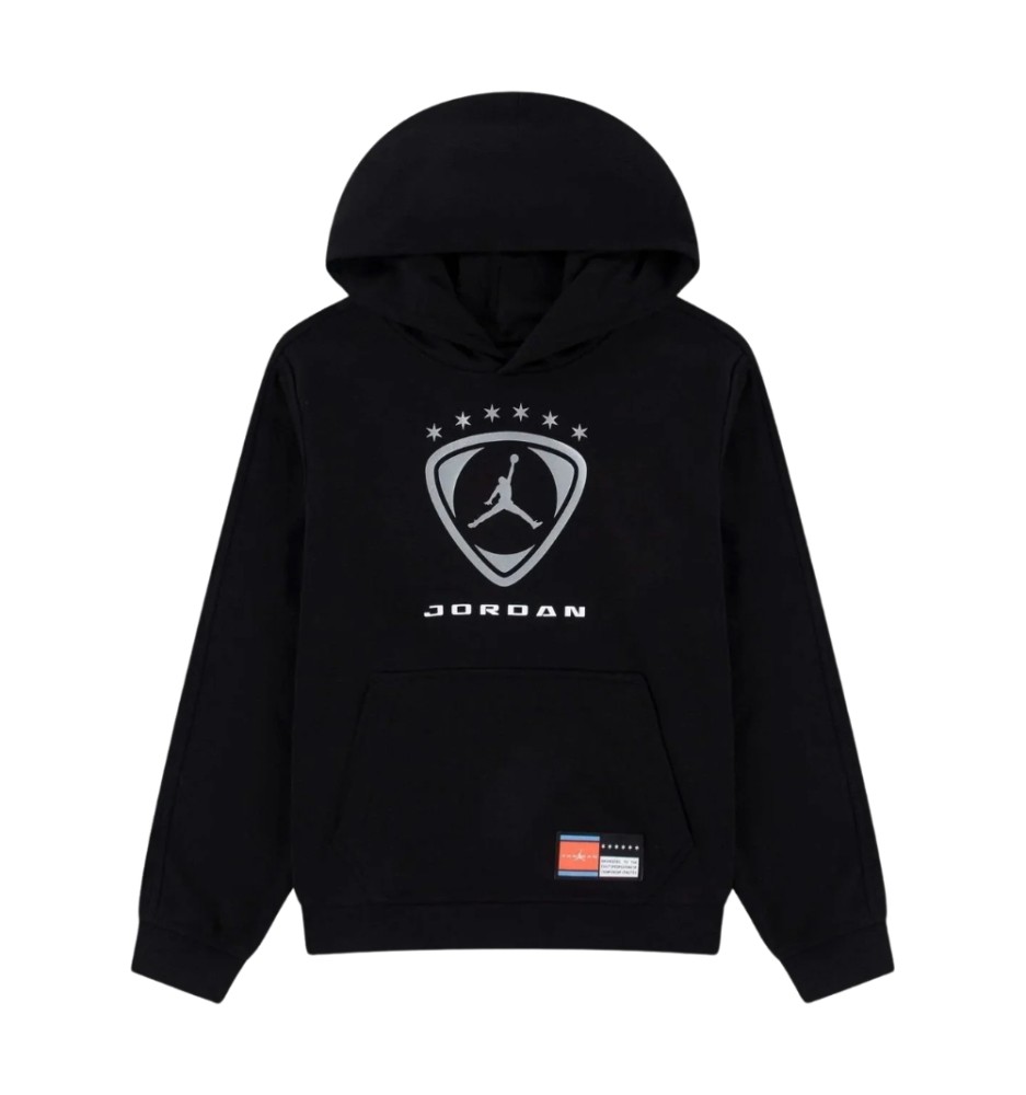 Jordan Felpa Cappuccio Fleece Boys Nero 95G057-023