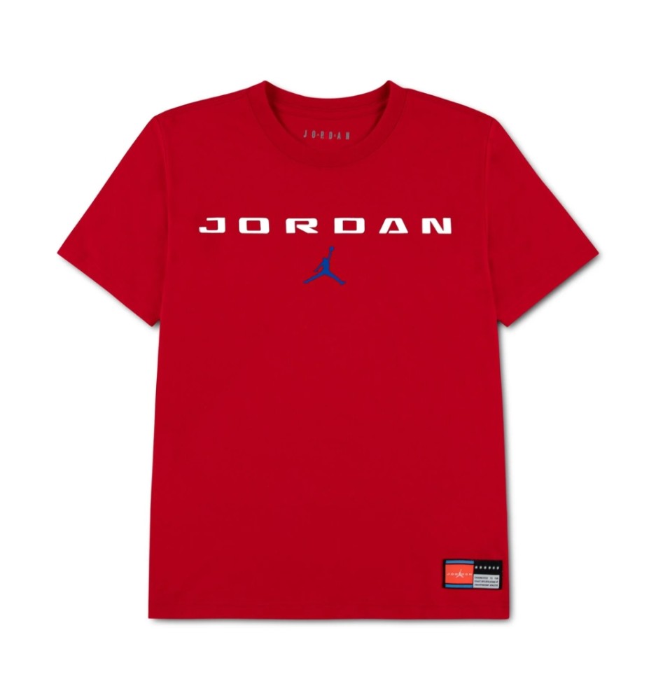 Jordan T-shirt Brk Fleece Graphic Boys Rosso 95G110-U10