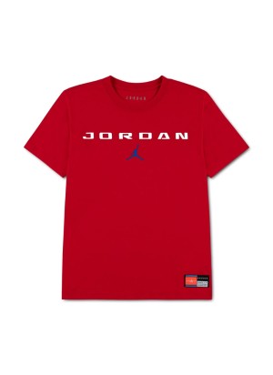 Jordan T-shirt Brk Fleece Graphic Boys Rosso 95G110-U10
