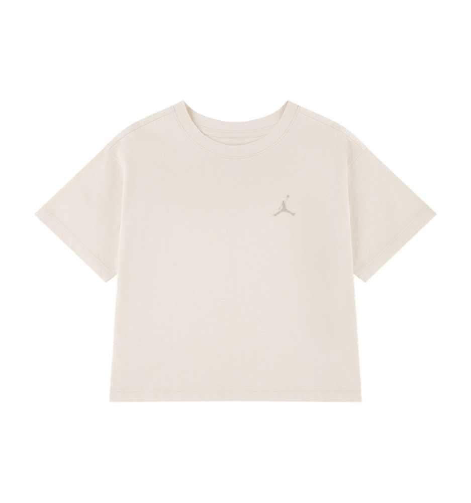 Jordan T-shirt Brk Girls Pearl Bianco 45G151-W0J