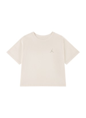Jordan T-shirt Brk Girls Pearl Bianco 45G151-W0J