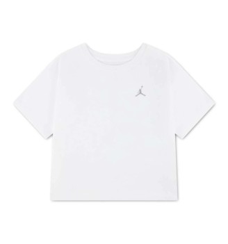 Jordan T-shirt Brk Girls Bianco Grigio 45G151-001