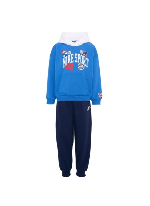 Nike Tuta Cappuccio Multisport Blu 86P214-U90