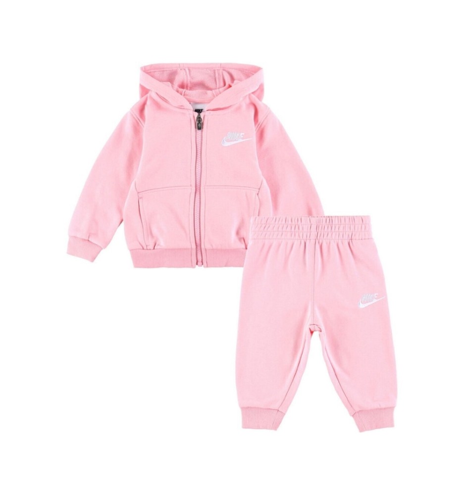 Nike Tuta Zip Club French Terry Inf Pink Rise Rosa 66M485-AAH