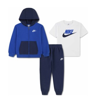 Nike Tuta Lifestyle Set Inf Blu Bianco 66P282-U90