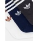 Adidas Calzini Crew 3 Paia Nero Blu Bianco | Adidas | 