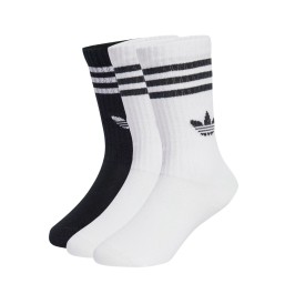 Adidas Calzini Crew 3 Paia Bianco Nero JZ7496