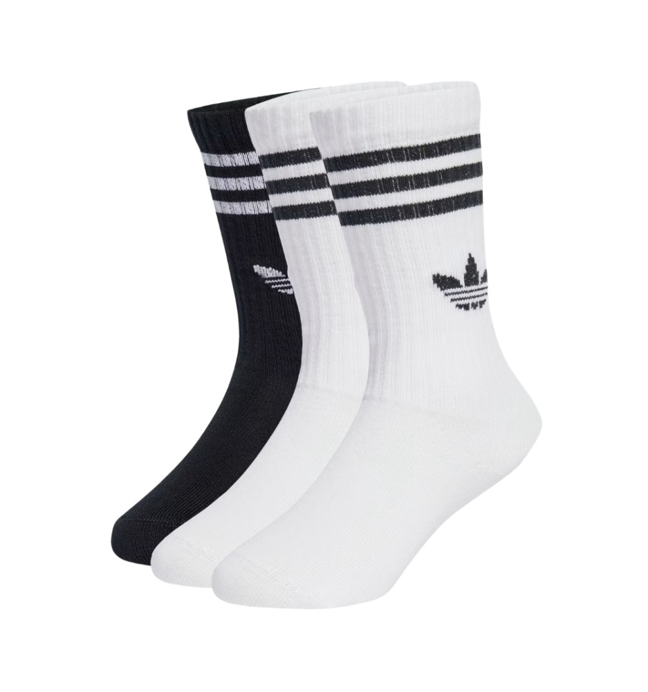 Adidas Calzini Crew 3 Paia Bianco Nero JZ7496