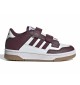 Adidas Scarpe Rapid Court Cf Kid Bianco Marrone KI3904