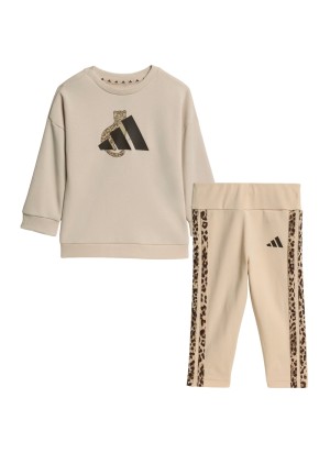 Adidas Tuta Animalier 3 Stripes I Crystal Linen Marrone KC9644
