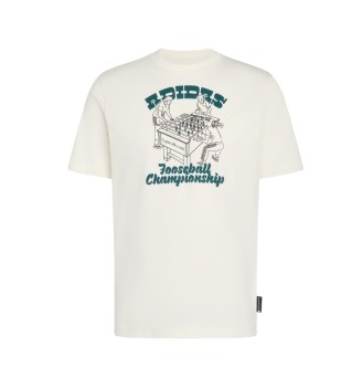Adidas T-shirt Novelty Foosball Graphic M Bianco KC7122