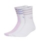 Adidas Calzini Glitter 3 Paia Ice Lavender Bianco KR4217